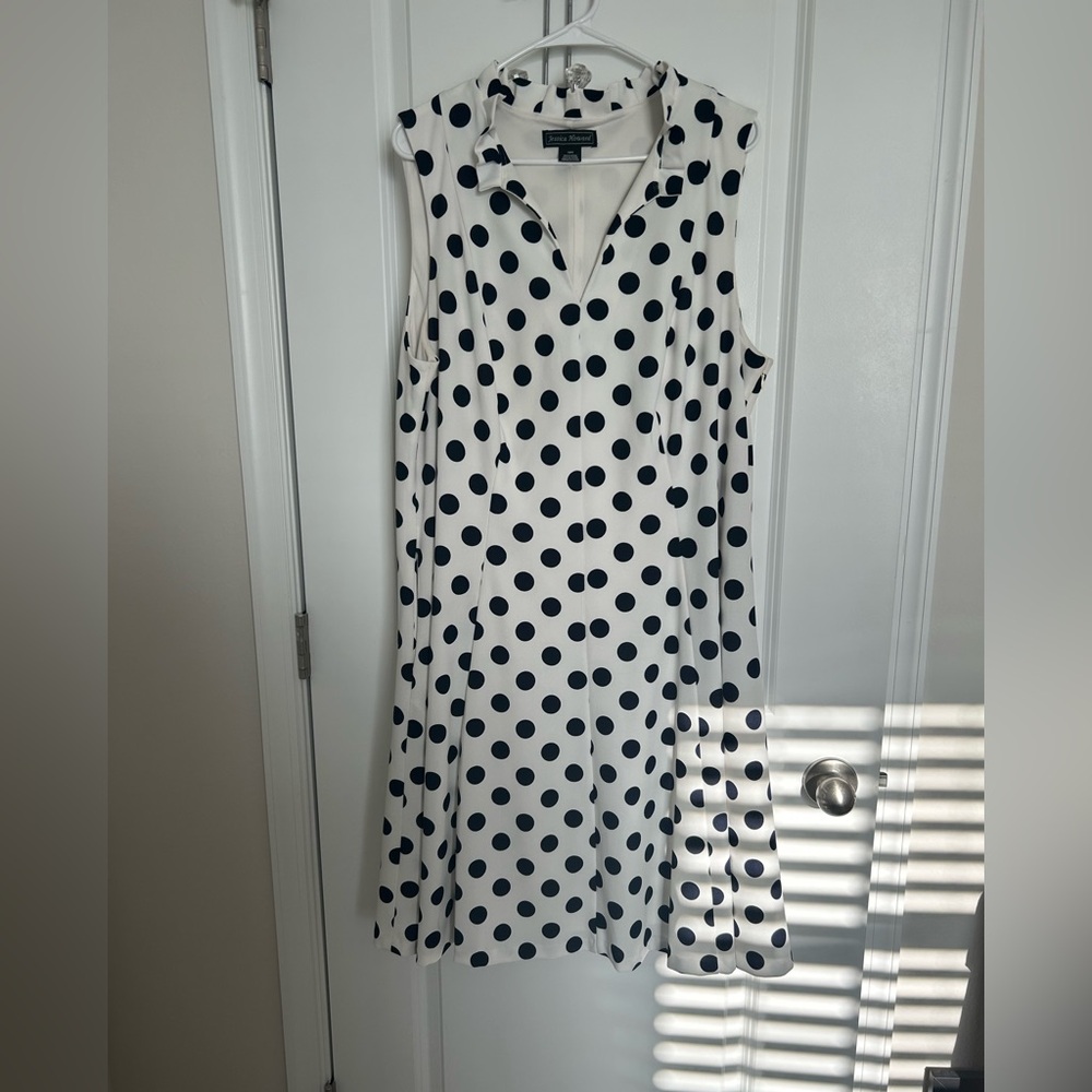 Sleeveless Polka Dot Dress